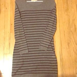Stripe sweater dress
